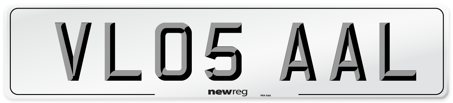 VL05 AAL Number Plate from New Reg